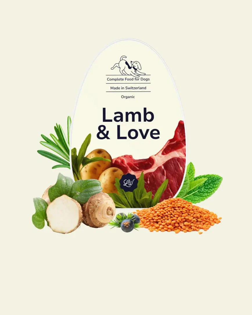 Loonawell's Complete Dog Food, Lamb & Love made with natural, gourmet ingredients