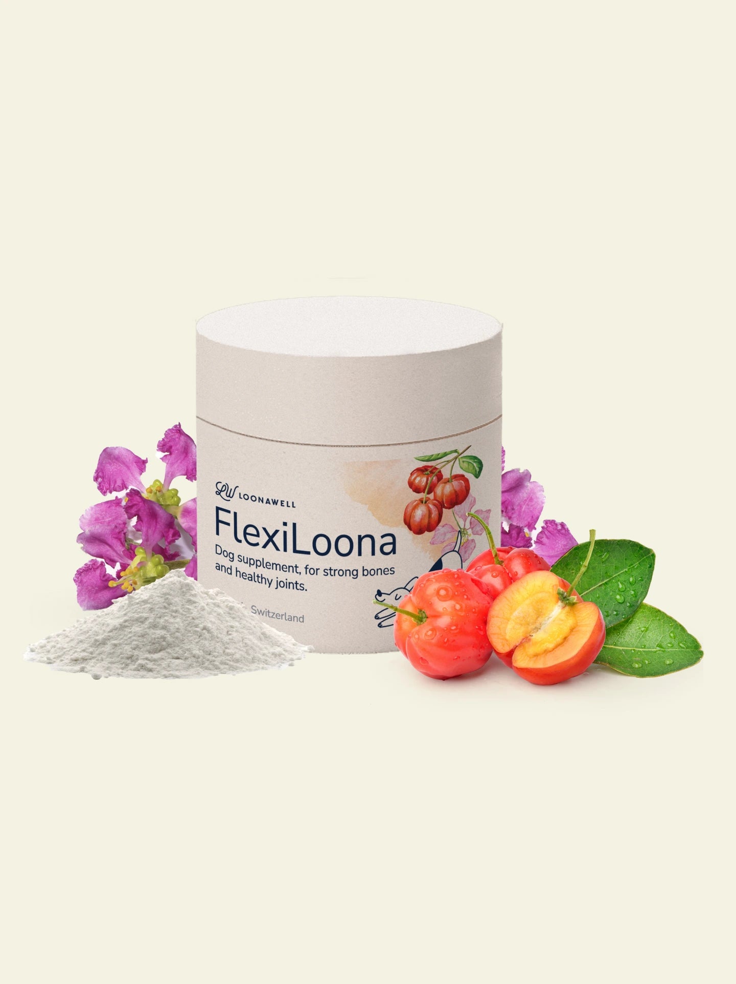 Flexiloona dog supplement for healthy joints and bones by LOONAWELL