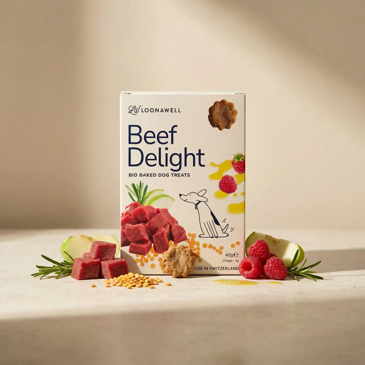 Beef Delight – traditionell gebackene Bio-Snacks für Hunde