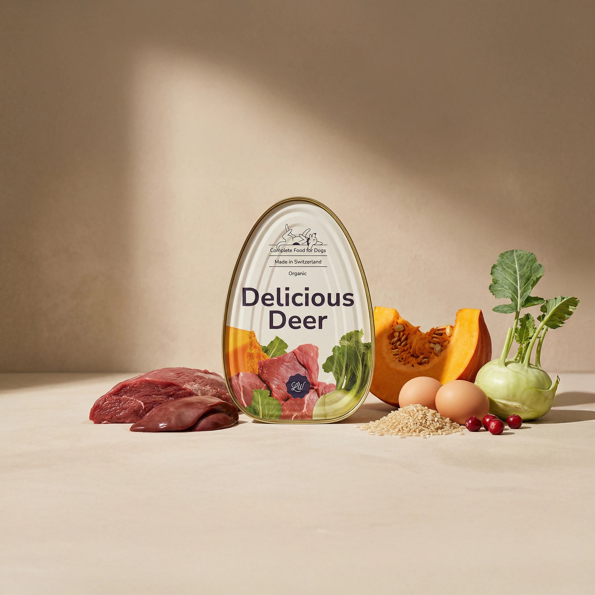 Delicious Deer, Organic Complete Food for Dogs