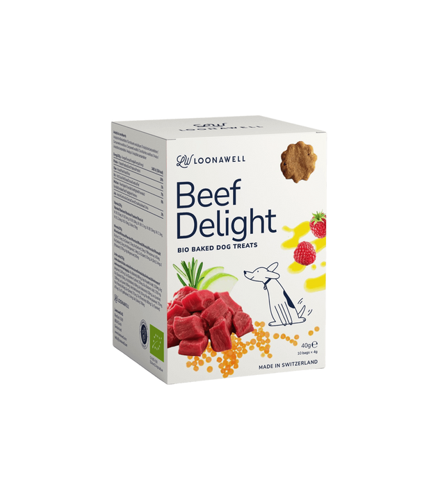 Beef Delight – traditionell gebackene Bio-Snacks für Hunde