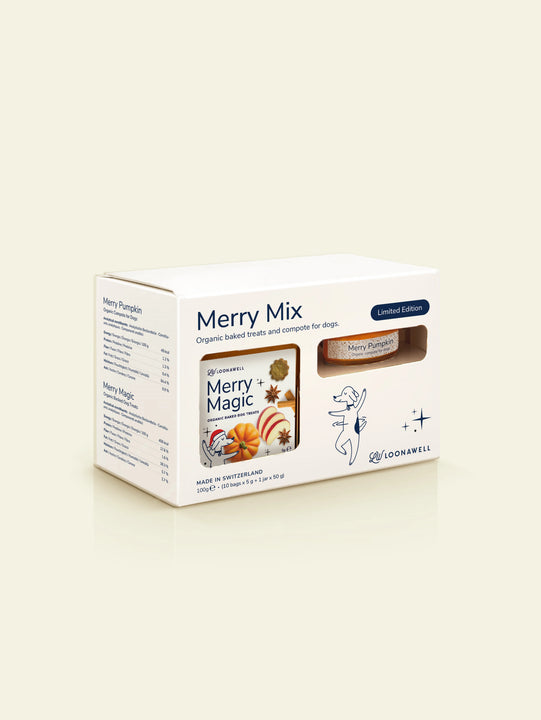 Merry Mix, Bio-Snacks und Kompott für Hunde